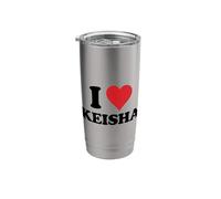 I Heart Keisha First Name I Love Personalized Stuff Stainless Steel Insulated Tumbler