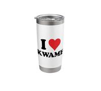 I Heart Kwame First Name I Love Personalized Stuff Stainless Steel Insulated Tumbler
