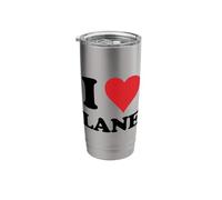 I Heart Lane First Name I Love Personalized Stuff Stainless Steel Insulated Tumbler