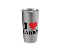 I Heart Larry First Name I Love Personalized Stuff Stainless Steel Insulated Tumbler