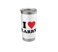 I Heart Larry First Name I Love Personalized Stuff Stainless Steel Insulated Tumbler