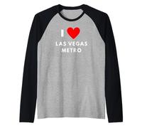 I Heart Las Vegas Metro Raglan Baseball Tee