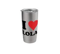 I Heart Lola First Name I Love Personalized Stuff Stainless Steel Insulated Tumbler