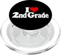 I HEART LOVE 2ND GRADE SECOND GRADE ELEMENTARY SCHOOL PUPIL PopSockets PopGrip for MagSafe