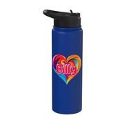 I Heart Love Billy First Name Tshirt Colorful Named Stainless Steel Insulated Water Bottle