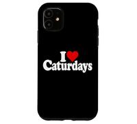 I HEART LOVE CATURDAYS CATS AND SATURDAYS Case for iPhone 11