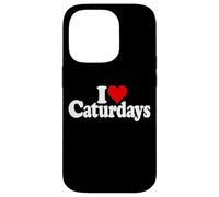 I HEART LOVE CATURDAYS CATS AND SATURDAYS Case for iPhone 14 Pro