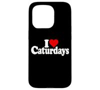 I HEART LOVE CATURDAYS CATS AND SATURDAYS Case for iPhone 15 Pro