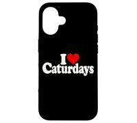 I HEART LOVE CATURDAYS CATS AND SATURDAYS Case for iPhone 16