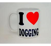 I Heart (Love) Dogging Ceramic Mug Great Funny Rude Work Office Gift