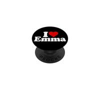 I HEART LOVE EMMA NAME ON A TEE PopSockets Adhesive PopGrip