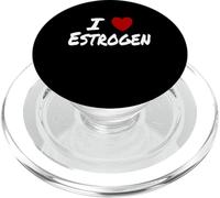 I Heart (Love) Estrogen Hormone Replacement Therapy PopSockets PopGrip for MagSafe