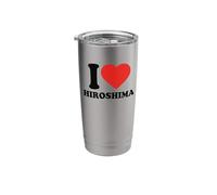 I Heart Love Hiroshima Stainless Steel Insulated Tumbler