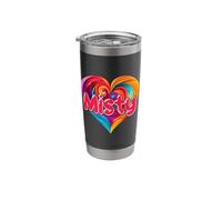 I Heart Love Misty First Name Tshirt Colorful Named Stainless Steel Insulated Tumbler