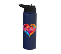 I Heart Love Mitchell First Name Tshirt Colorful Named Stainless Steel Insulated Water Bottle