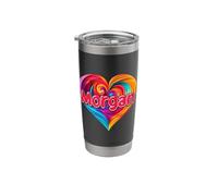 I Heart Love Morgan First Name Tshirt Colorful Named Stainless Steel Insulated Tumbler