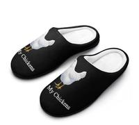 I Heart Love My Chickens Women's Slippers Warm Soft House Shoes Winter Indoor And Outdoor 7-8(39-40