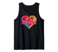 I Heart Love Reese First Name Tshirt Colorful Named Tank Top
