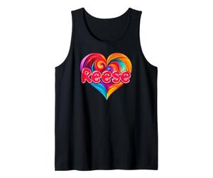 I Heart Love Reese First Name Tshirt Colorful Named Tank Top