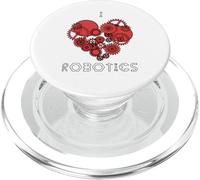 I heart (love) robotics t-shirt PopSockets PopGrip for MagSafe