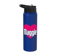 I Heart Maggie Cute First Name I Heart Maggie Stainless Steel Insulated Water Bottle
