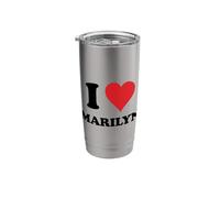 I Heart Marilyn First Name I Love Personalized Stuff Stainless Steel Insulated Tumbler