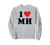 I Heart MH Initials I Love M.H. First And Last Name M H Sweatshirt