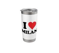 I Heart Milan First Name I Love Personalised Stuff Stainless Steel Insulated Tumbler