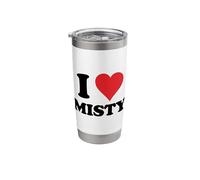 I Heart Misty First Name I Love Personalized Stuff Stainless Steel Insulated Tumbler