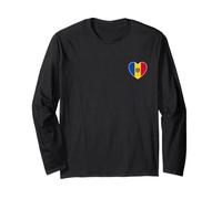 I Heart Moldova - Fun Moldovan Flag Heart Long Sleeve T-Shirt
