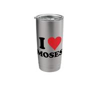 I Heart Moses First Name I Love Personalized Stuff Stainless Steel Insulated Tumbler