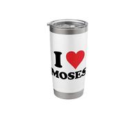 I Heart Moses First Name I Love Personalized Stuff Stainless Steel Insulated Tumbler