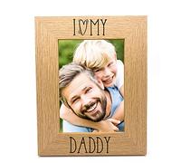 I heart my Daddy love photo frame (4 x 6 Inch)