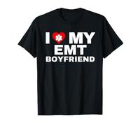 I Heart My EMT Boyfriend First Responder Partner Graduation T-Shirt