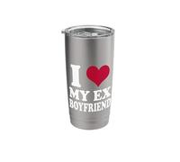 I Heart My Ex Boyfriend Stainless Steel Insulated Tumbler