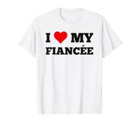 I Heart My Fiancée - Red love heart - Matching design T-Shirt