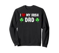 I Heart My Irish Dad St Patricks Day Shamrock Irish Family Sweatshirt