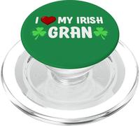 I Heart My Irish Gran Lucky St Patricks Day Family Shamrock PopSockets PopGrip for MagSafe