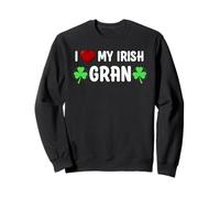 I Heart My Irish Gran Lucky St Patricks Day Family Shamrock Sweatshirt