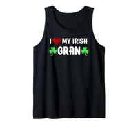 I Heart My Irish Gran Lucky St Patricks Day Family Shamrock Tank Top