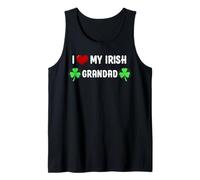 I Heart My Irish Grandad St Patricks Day Family Shamrock Tank Top