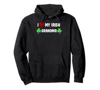 I Heart My Irish Grandma St Patricks Day Family Shamrock Pullover Hoodie