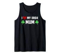 I Heart My Irish Mum Lucky St Patricks Day Family Shamrock Tank Top