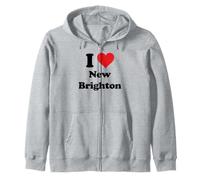 I Heart New Brighton Wales Love Welsh Cymru Souvenir Zip Hoodie