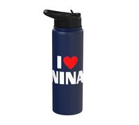 I Heart Nina Best First Name I Heart Nina Stainless Steel Insulated Water Bottle