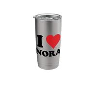I Heart Nora First Name I Love Personalized Stuff Stainless Steel Insulated Tumbler