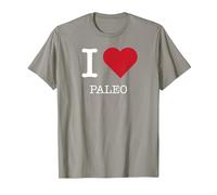 I Heart Paleo, I Love Paleo T-Shirt, Men, Slate, S