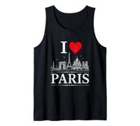 I Heart Paris I Love Paris Souvenir Tank Top