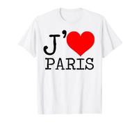I Heart Paris J'Adore Paris Value Graphic T-Shirt, Men, White, L