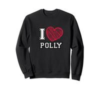I Heart Polly First Name I Love Polly Personalized Sweatshirt